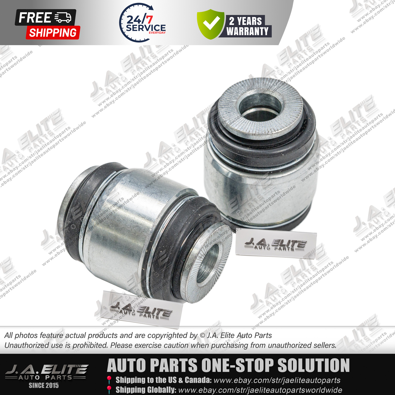 2pcs Rear Side Lower Control Arm Small Bushing fit Maserati Levante, 670106331/4
