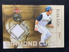 2001 Fleer Authority #24 Brian Giles Pants Diamond Cuts Memorabilia Baseball ⚾️
