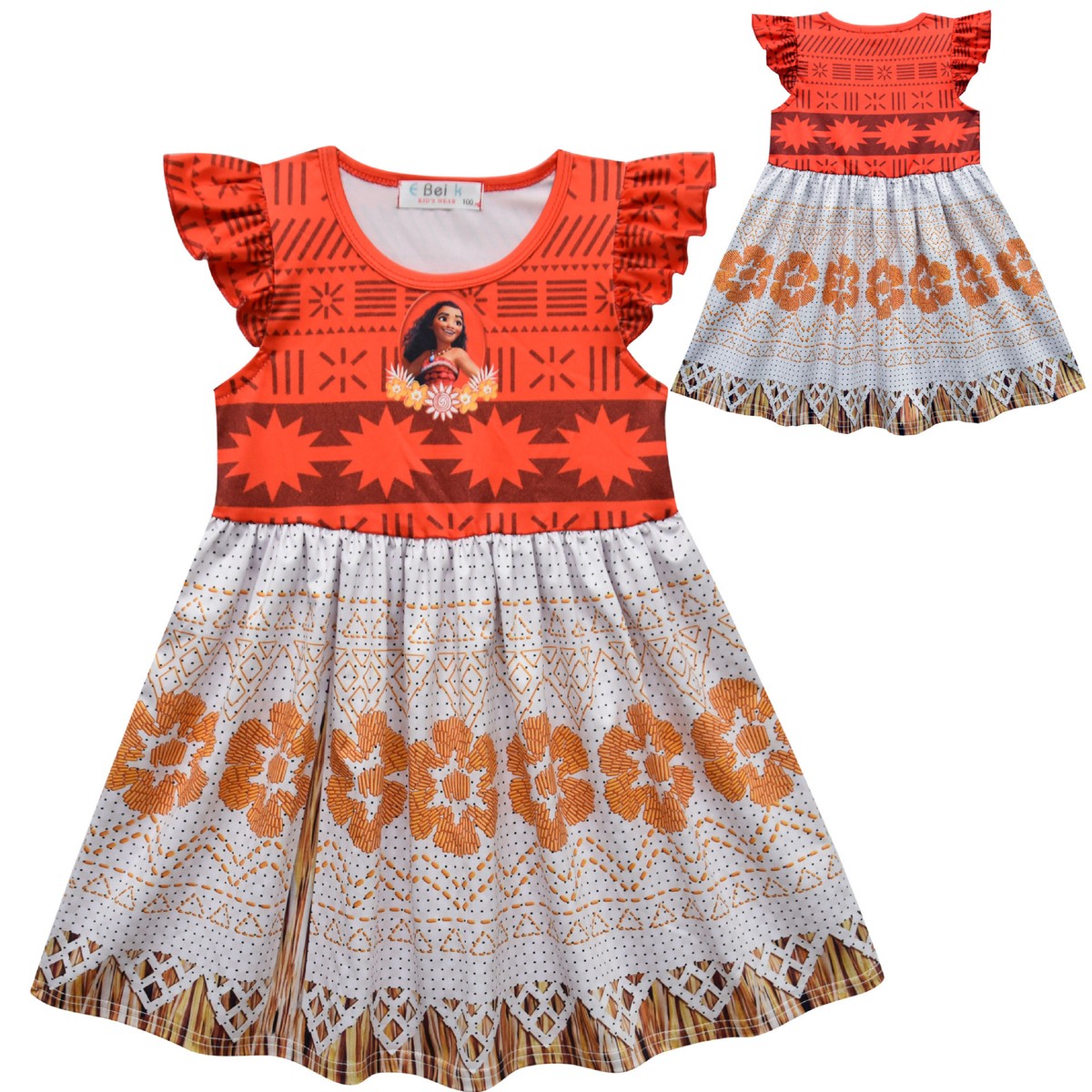 white christmas dresses Little Girls Moana Costume Toddler Kids Ocean Pricess Moana Cosplay Dr –  Sun Baby