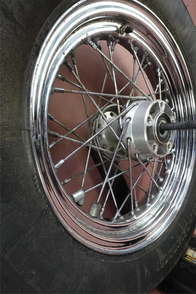 2000 - 2006 Harley Davidson Heritage Softail FLSTCI Rear DUNLOP Tire Rim Wheel - Image 4 of 4