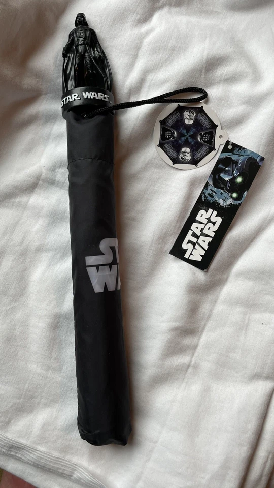 Guerra de las Galaxias Darth Vader Disney Lucas película Paraguas para niños NEGRO Stormtrooper ¡NUEVO! Foto 2 de 4