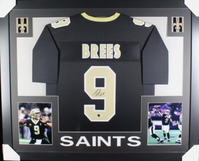 Drew Brees autographed signed framed jersey NFL New Orleans Saints BAS 