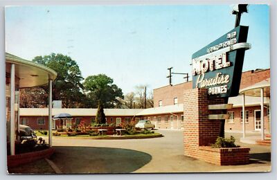 Roadside~Motel Paradise On N 26th Street Birmingham Alabama~Vintage Postcard