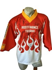 OCHSNER SWISS POSTFINANCE TROPHY HOCKEY JERSEY SHIRT SIGNED JERSEY SIZE S