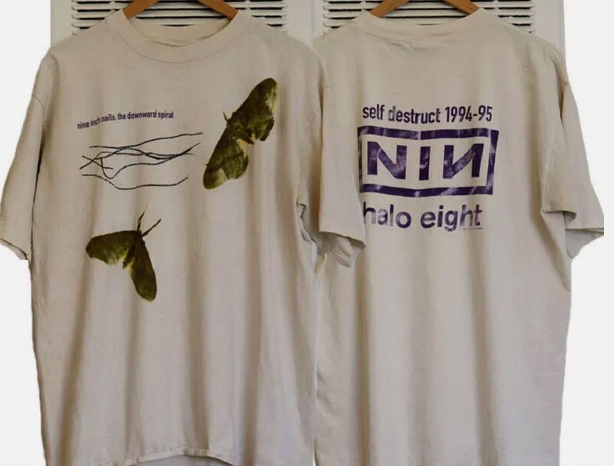 Nine Inch Nails The Downward Spiral album from 1994.2 sided sand T 
