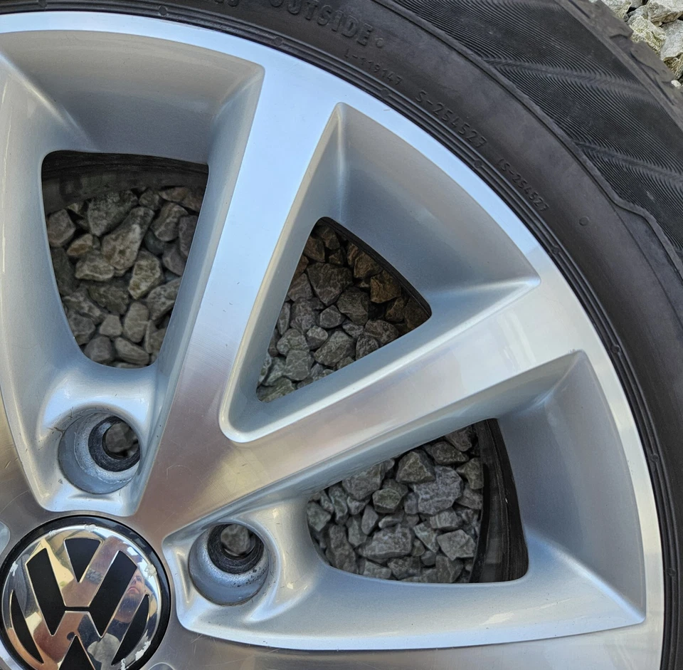 1 orig. VW Golf 5 6 Touran Alufelge 6,5x16 ET50 Sedona 1K0601025BS SR 205/55 6mm - Bild 3 von 4