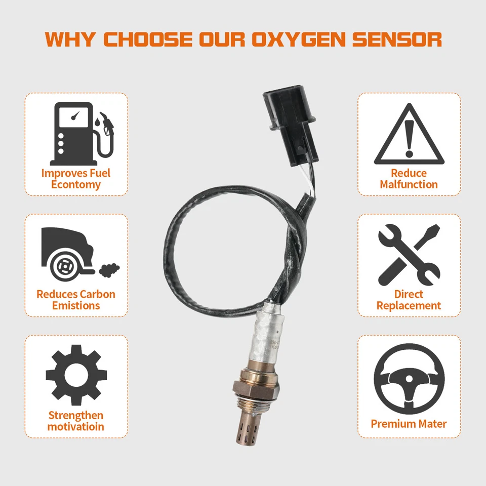 1X 234-4496 Compatível com Sensor de Oxigênio de Alta Qualidade Para 2006-2012 Porsche Cayman 3.4L H6 - Imagem 3 de 4