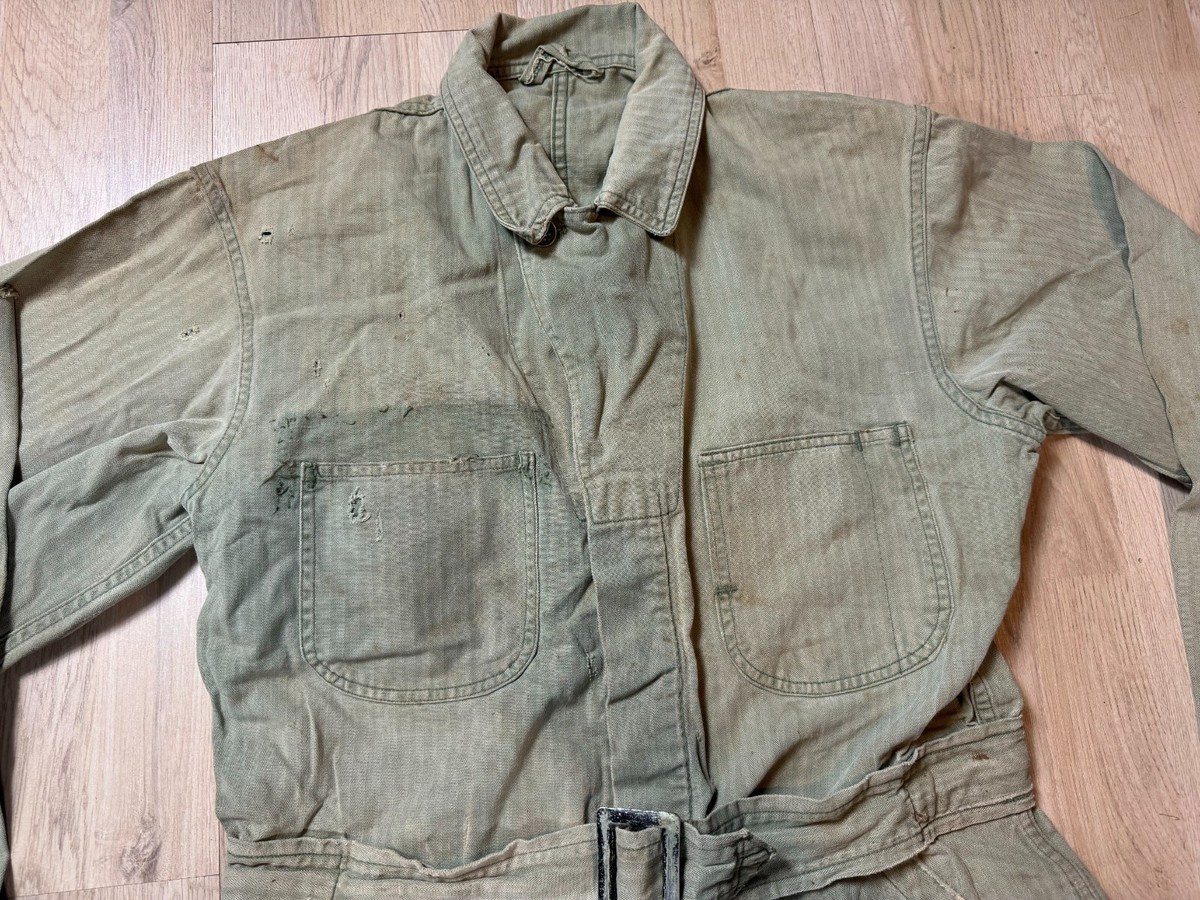 WW2 era US Army HBT Combat Coveralls Tanker Mechanic Uniform