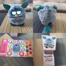 "USED" Plush Toy Takara Tomy Furby English Version Kiwi Green with Box from JP