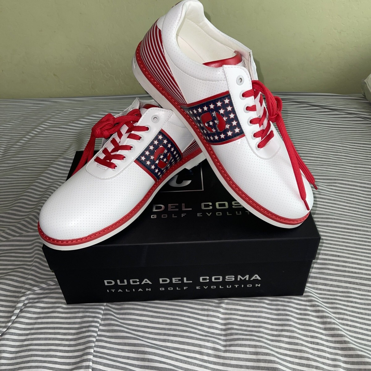 DUCA DEL COSMA (4th of JULY. ) Size (9). In original box. W