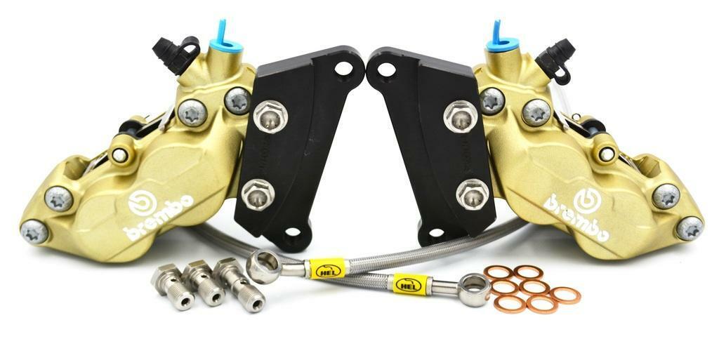  13-15 Brembo Calipers Front And Rear Brake Pads For SUZUKI GSX 1300 R Hayabusa
