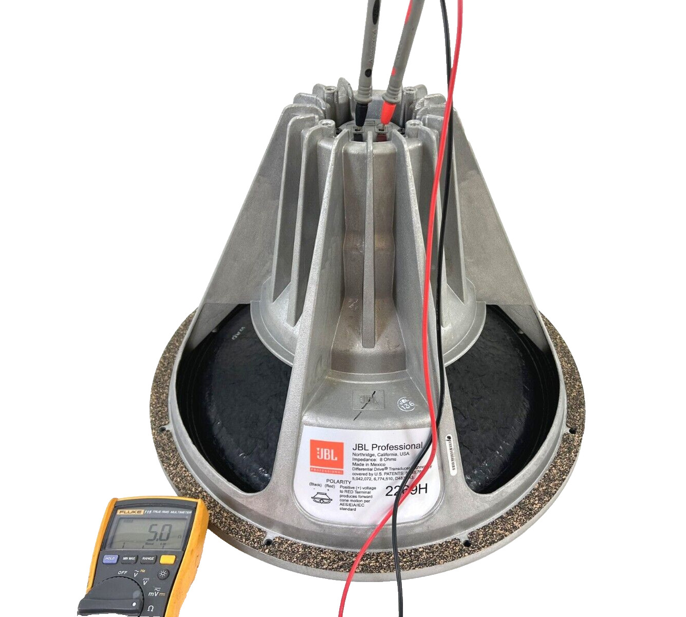 JBL 2269H Neodymium 2200W 18″ LF Woofer Transducer 354096-001X - DCR 5.0