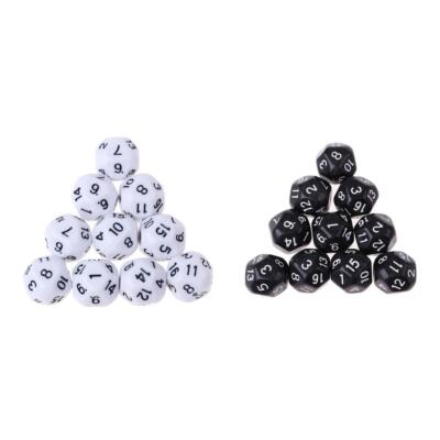 20er-Set Acryl 16-Seitig D16 Dice Würfel Spielwürfel