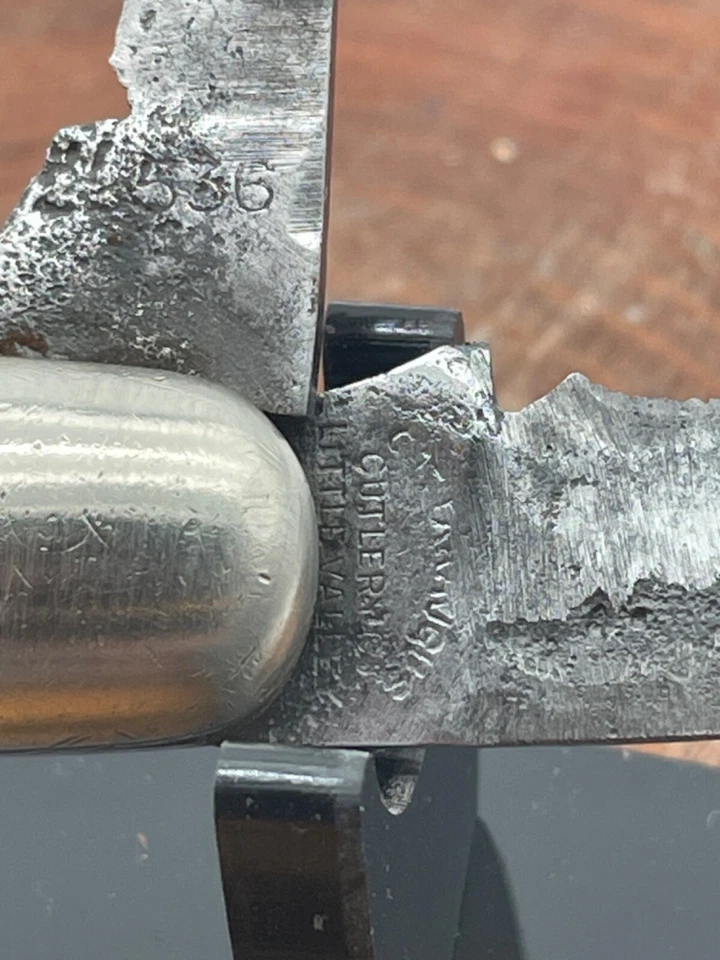 Vintage Cattaraugus 2 Blade Swell end Jack Wooden Handle-3273.24 - Image 4 of 4