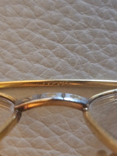 Monturas de gafas de sol vintage laminadas en oro 100 % genuinas - Imagen 8 de 16