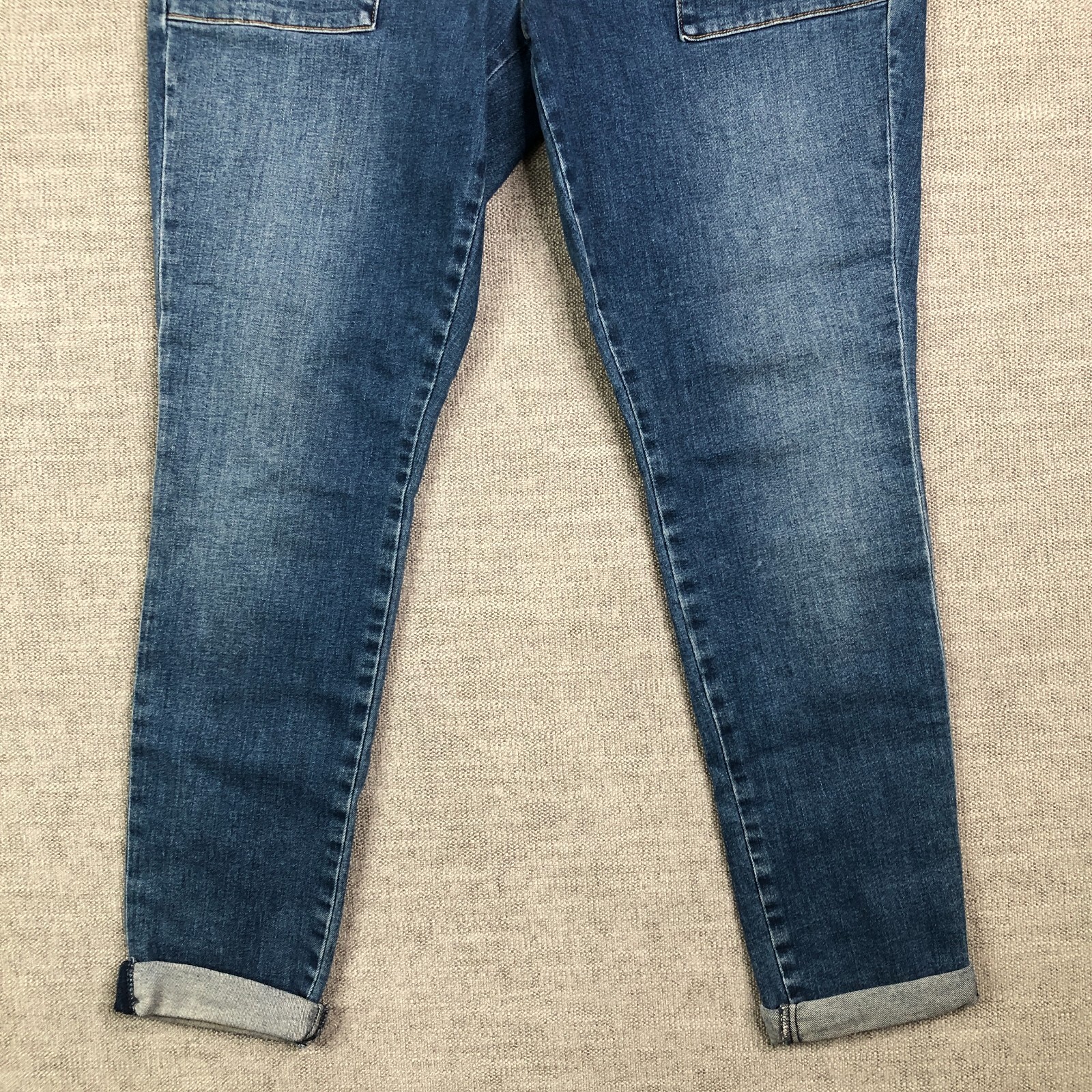 Chaps Jeans Womens 12P Petite Blue Madden Slim Leg Skinny Ankle Crop