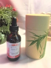 Rose Oil try it on your Hairbrush - Gift Boxed Cylinder Body & Hair Oil