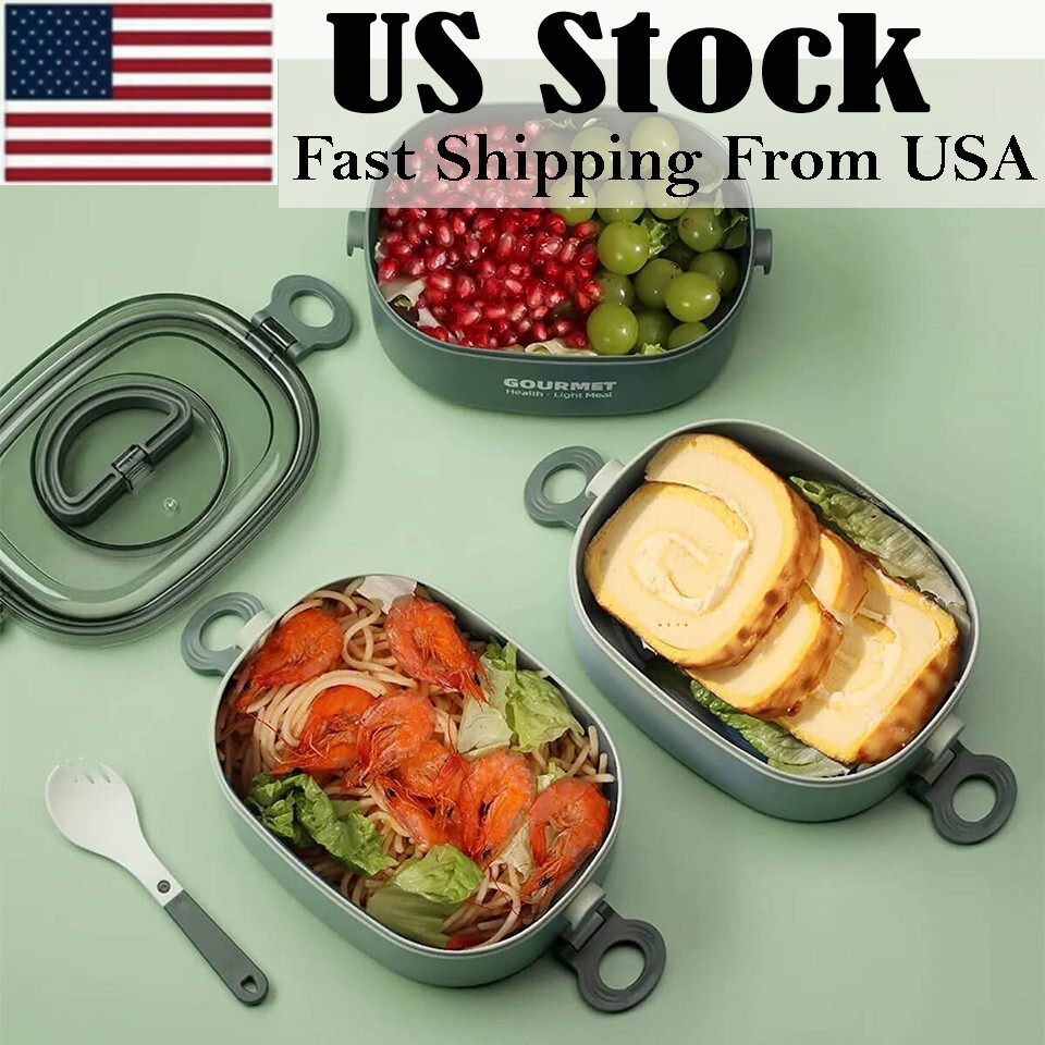 3-Tier Stackable Bento Lunch Box 2000ML Large Capacity  