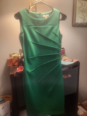 Calvin Klein Green Sheath Dress | eBay