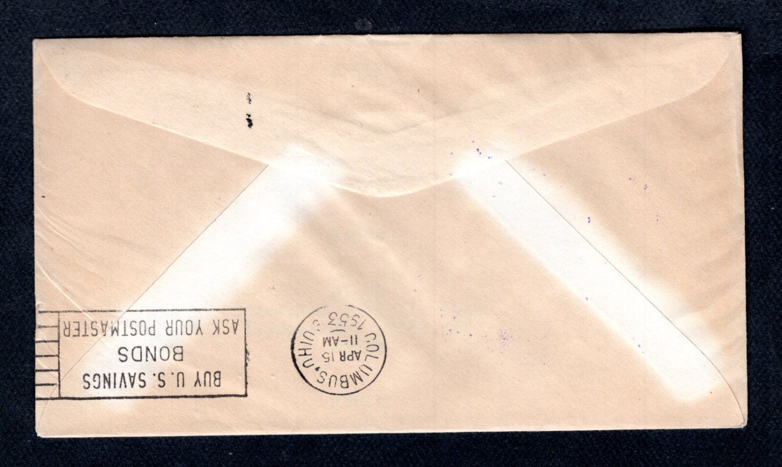 KM FIRST FLIGHT APR. 15, 1953 AM 88 SEG. 5 NEW PHIL., OHIO to COLUMBUS