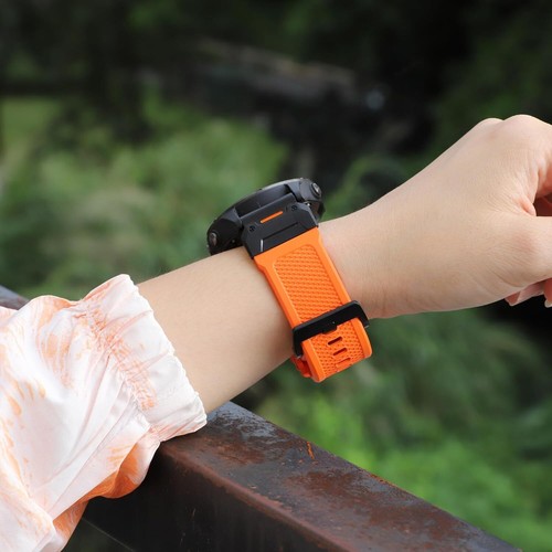 Correa de silicona táctica QuickFit de 22 mm banda impermeable para Garmin Fenix 7 Pro/6/5 - Imagen 45 de 56