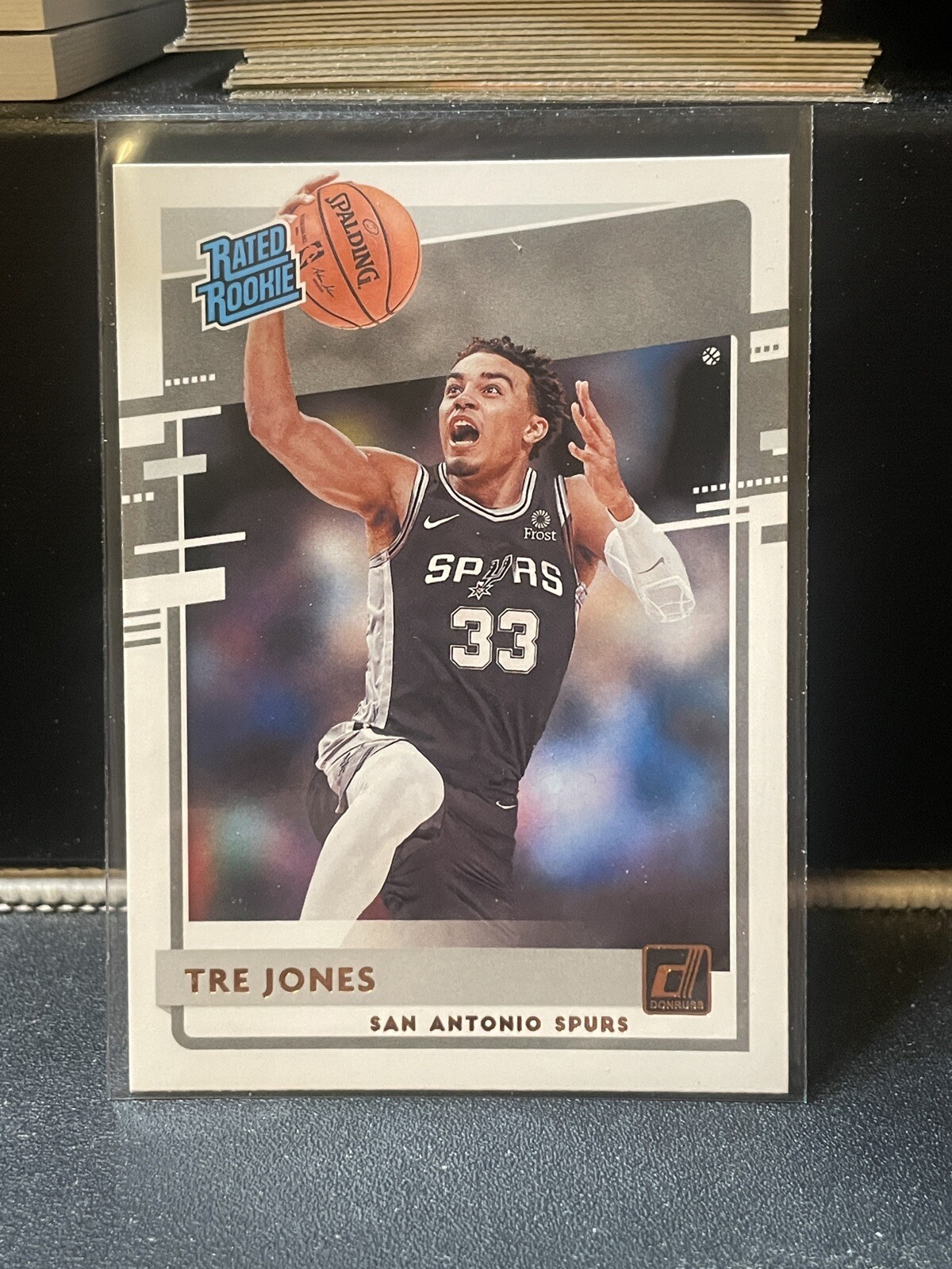 Tre Jones 2020-21 Donruss Rated Rookie #244 RC San Antonio Spurs Basketball