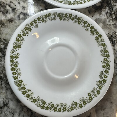 Vintage Corelle Spring Blossom (Crazy Daisy) Dinnerware - 6