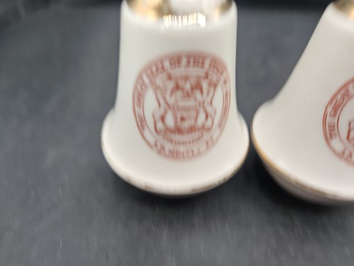 Vintage Salt & Pepper Shakers, Seal of the Great State of Michigan - Picture 3 of 6