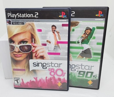 SingStar  80s And SingStar '90s (PlayStation 2, 2007) PS2 CIB Both Complete