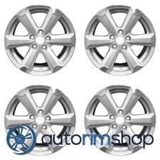 Toyota Highlander 2008 2009 2010 17 Factory Oem Wheels Rims Set Machined Silver