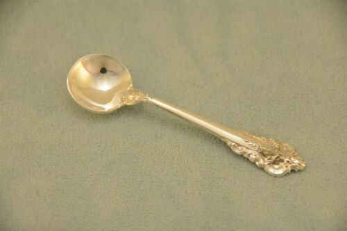 Wallace Grande Baroque Sterling Silver 2-1/2" Salt Spoon No Monogram - Picture 1 of 7