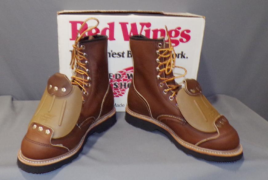 RED WING LEATHER STEEL TOE MADE IN USA 4488 MET GUARD SIZES n