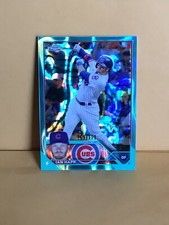 2023 Topps Chrome Aqua Wave /199  & Base Refractors Ian Happ #102 Nice