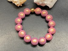 1St. Armband 14mm Gr.S-M gold Miracle Beads Magic Perlen 3D Illumination  #1025