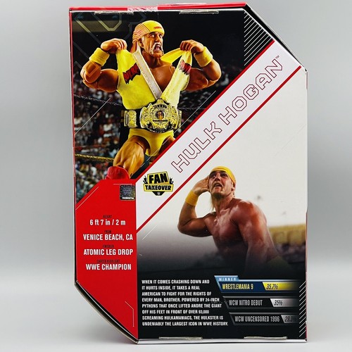 WWE ULTIMATE EDITION HULK HOGAN FAN TAKEOVER ESCLUSIVA AMAZON MATTEL *leggi sotto - Foto 7 di 9