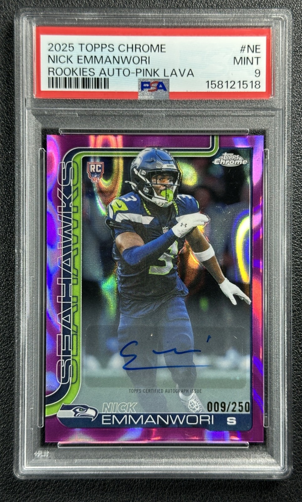 Nick Emmanwori Topps Chrome Rookies Autograph #NE Pink Lava