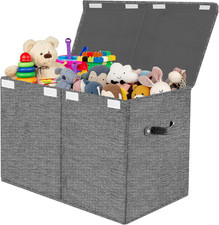 Scatola Porta Giochi Bambini, Contenitore Giochi Bambini Con Coperchio, 83L Gran