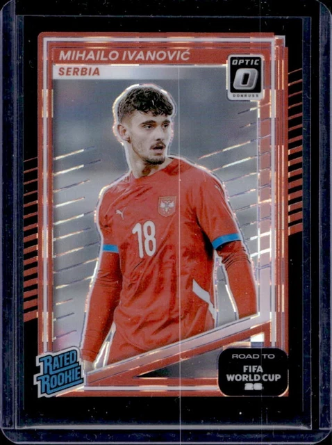 2025-26 Donruss World Cup 26' Mihailo Ivanovic Optic Rated Rookie Black #1/1