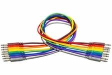 Hosa CMM-830 Unbalanced Patch Cables - 1ft 8 Pack