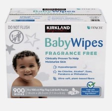 Kirkland Signature Baby Wipes Fragrance Free, 900-count Free Shipping