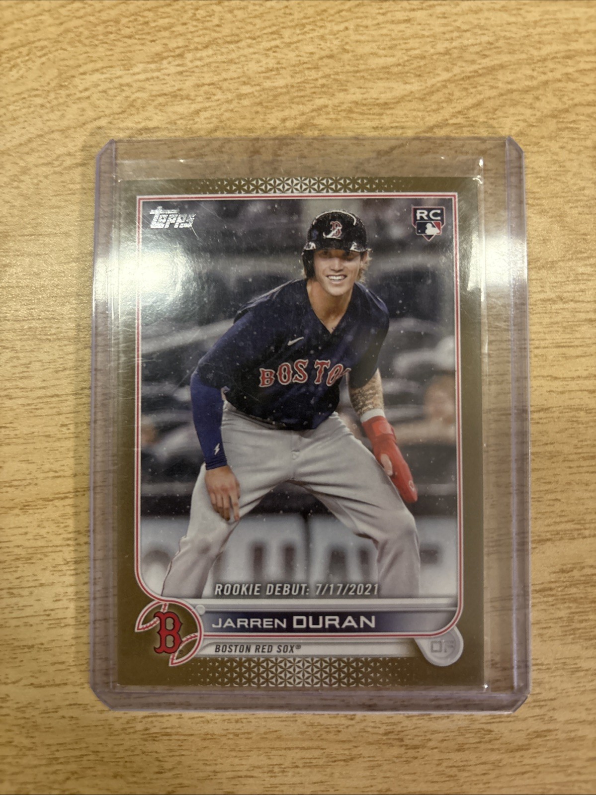 2022 Topps Update Series - Rookie Debut Jarren Duran #US118 Gold /2022 (RC)