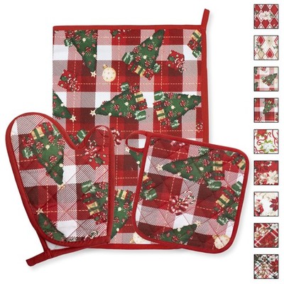 Set Weihnachtsbackhandschuh, Steckdose und Geschirrtuch Geschenkidee Weihnachten 6484
