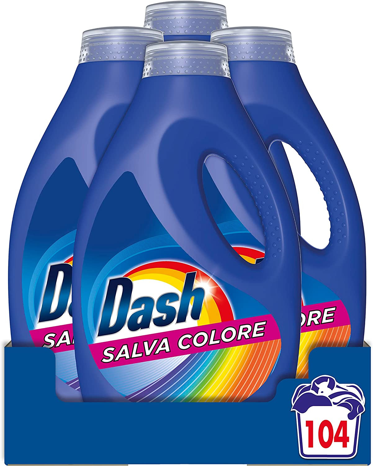 Salva Colore Detersivo Lavatrice Liquido 5.2L, 104 Lavaggi, Impeccabile Contro L