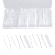 Bestgle 150Pcs Clear Heat Shrink Tubing Kit, 2:1 Shrinking Waterproof