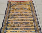 Hand Knotted Vintage Morocco Sumouk Kilim Wool & Silk Area Rug 3.11 x 2.1 Ft — photo 4