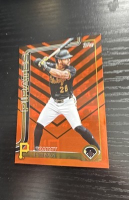 2025 Topps Update Series - Tommy Pham #US266 Holiday Orange & Black Foil
