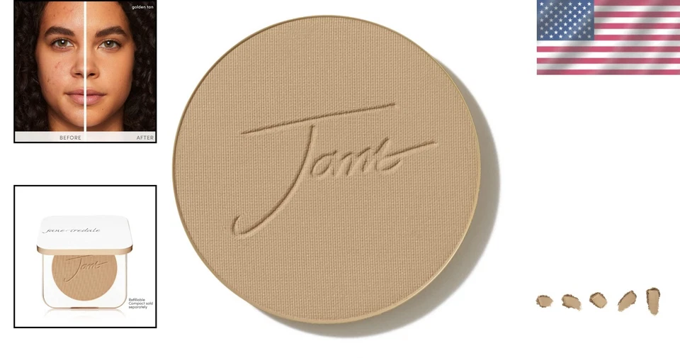 Cruelty-Free Mineral Foundation | SPF Pressed Powder - Image 2 of 4