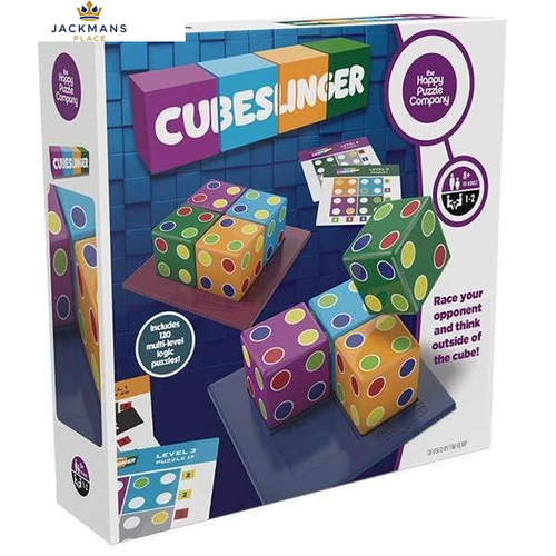 The Happy Puzzle Company - Cubeslinger Game - 19.5cm x 19.5cm, Multicolored