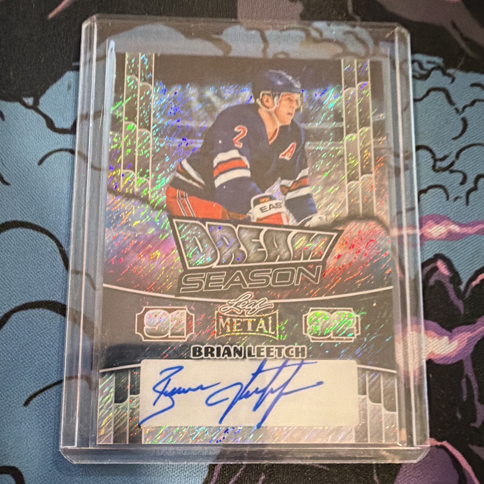 Leaf 2025 Metal Dream Season Brian Leetch Auto #DS-BL1 Rangers 4/10