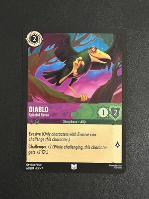 Diablo - Spiteful Raven 66/204 Archazia's Island Regular - Disney Lorcana TCG